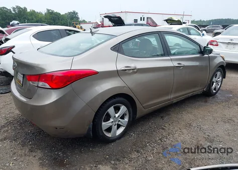2013 Hyundai Elantra Gls из США, поврежденный, VIN 5NPDH4AE2DH338648
